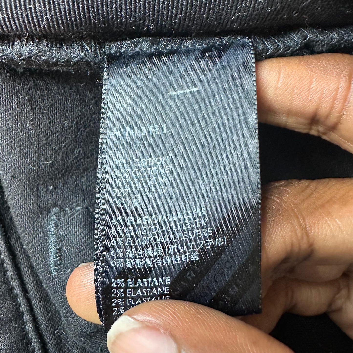 Amiri MX1 Multicolor Paisley Black Denim Jeans Sz 33