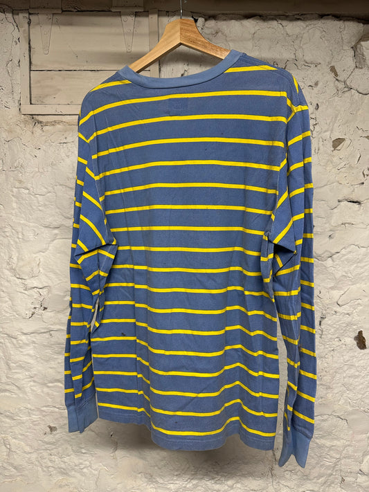 Supreme Blue Yellow Longsleeve T-Shirt Sz M
