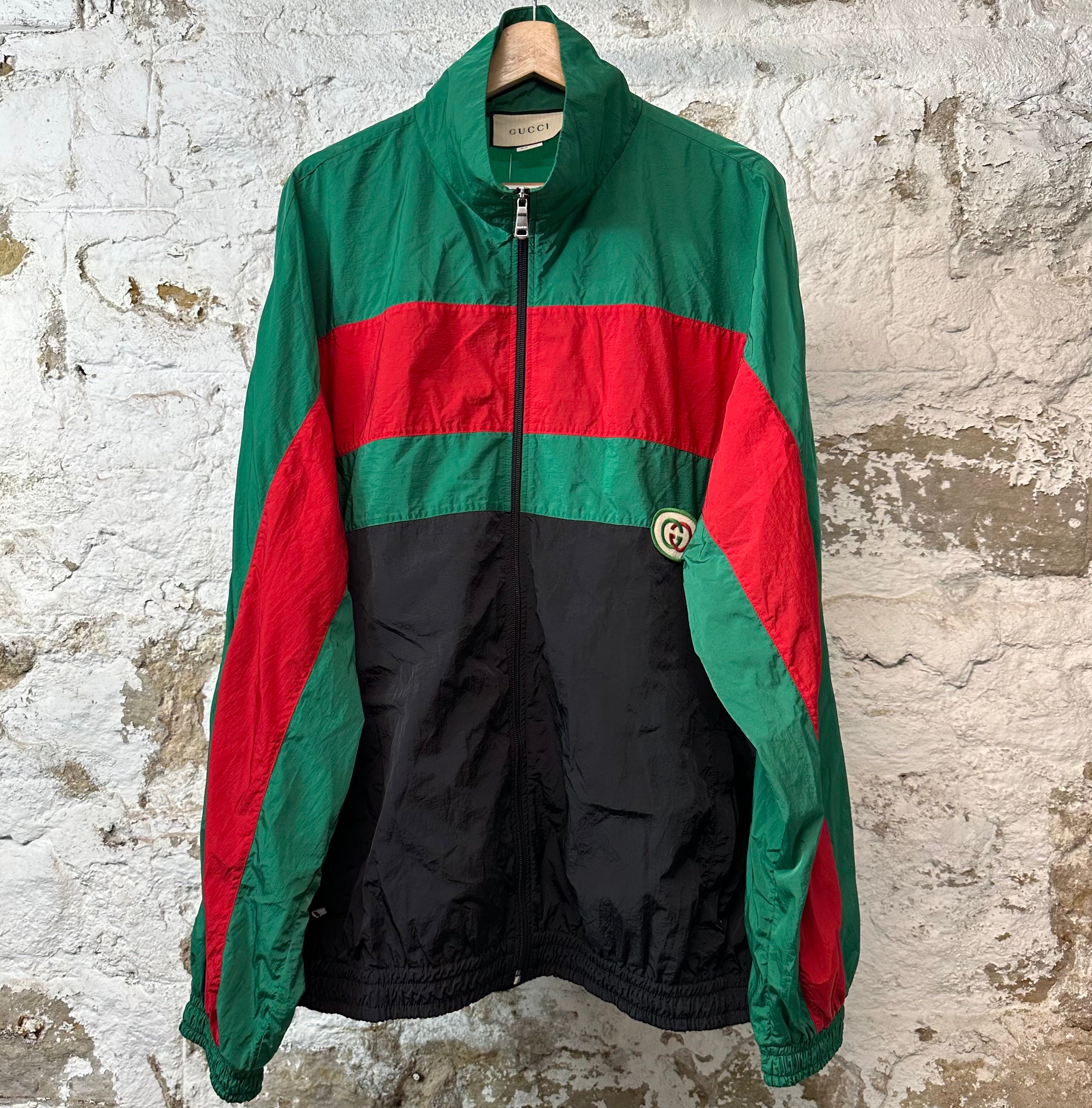 Gucci Green Red Black Track Jacket Sz XXXL
