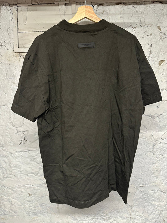 FOG Essentials Bold Logo Brown T-Shirt Sz M