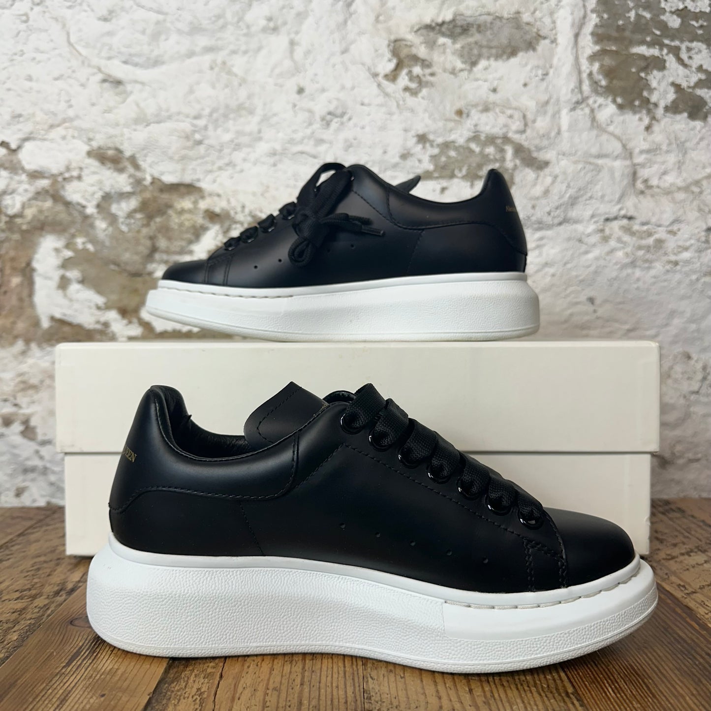 Alexander Mcqueen Black White Sole Sneaker Sz 4.5 (36.5)