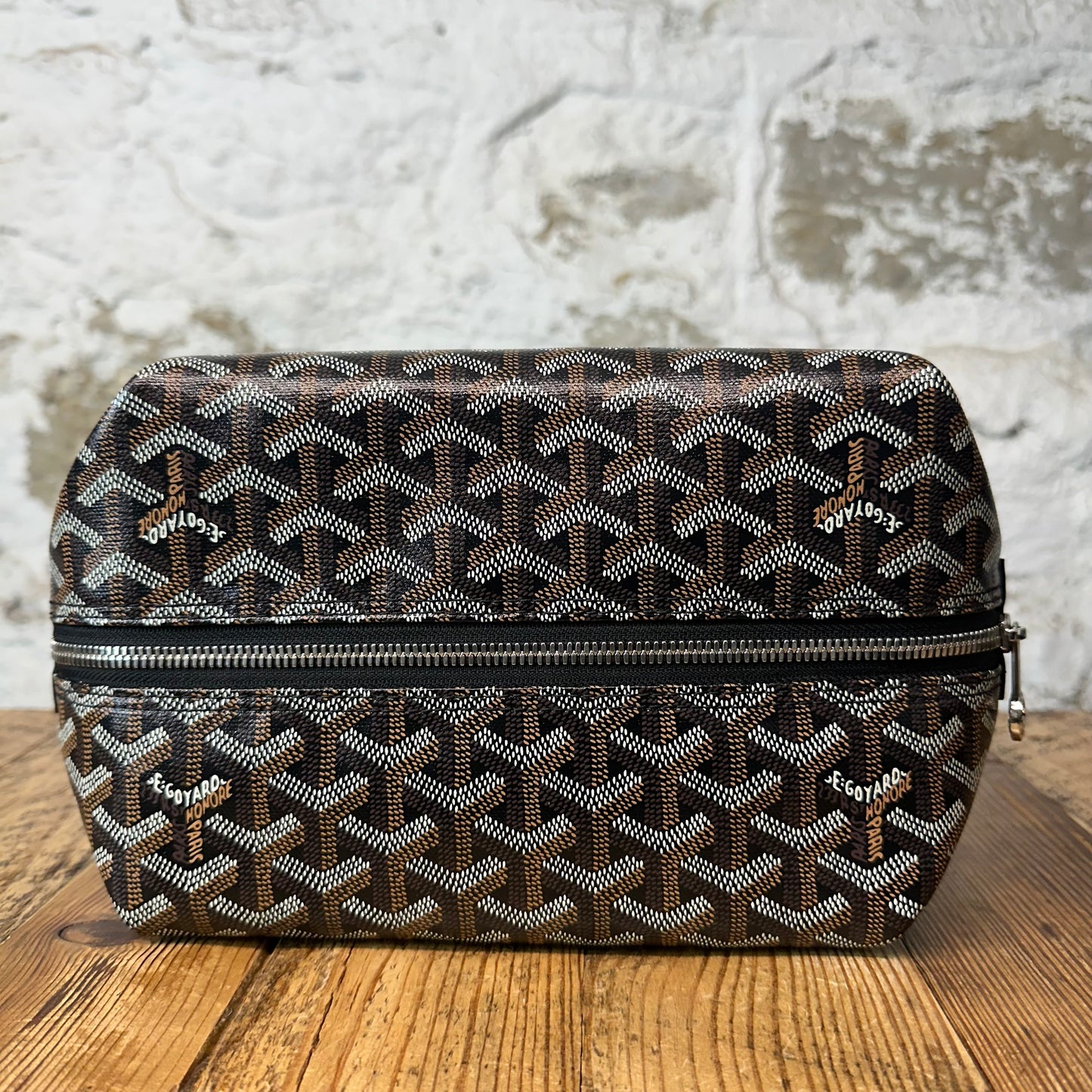 Goyard Boeing 25 Brown Monogram Toiletry Bag