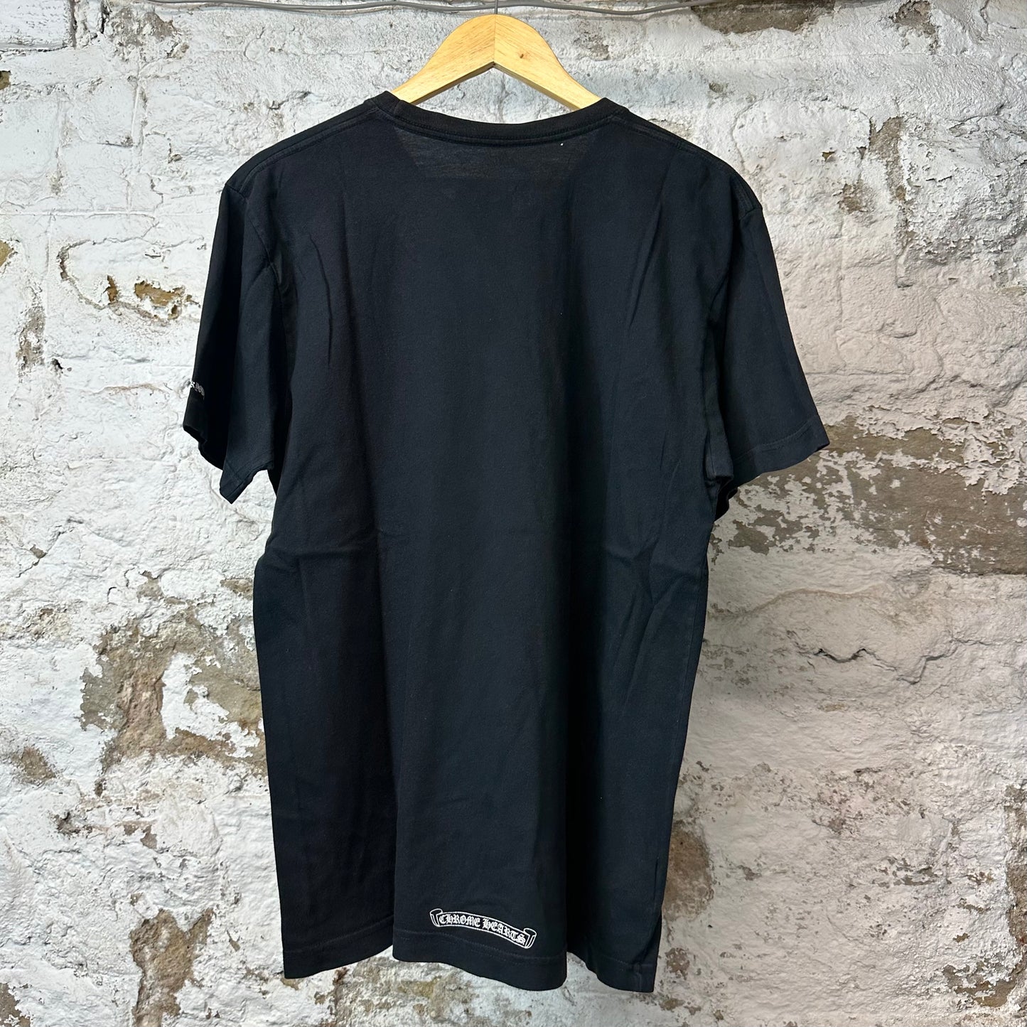 Chrome Hearts Neck Spell T-shirt Black Sz L
