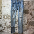 Amiri Distressed Blue Denim Jeans Sz 33