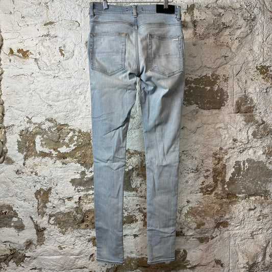 Amiri Plain Light Blue Denim Jeans Sz 28