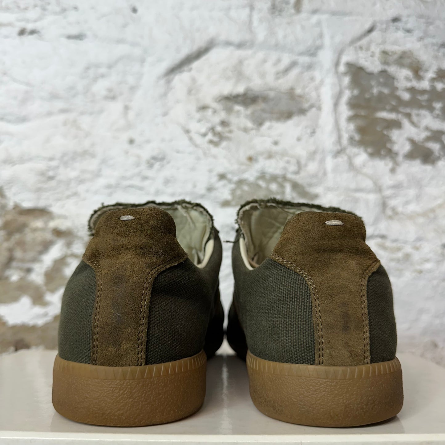 Maison Margiela Replica Green Canvas Sneaker Sz 8 (41)