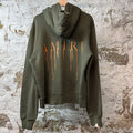 Amiri Orange AM Drip Hoodie Green Sz S