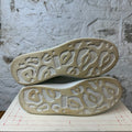 Alexander Mcqueen Green Suede Tab White Sneaker Sz 7.5 (40.5)