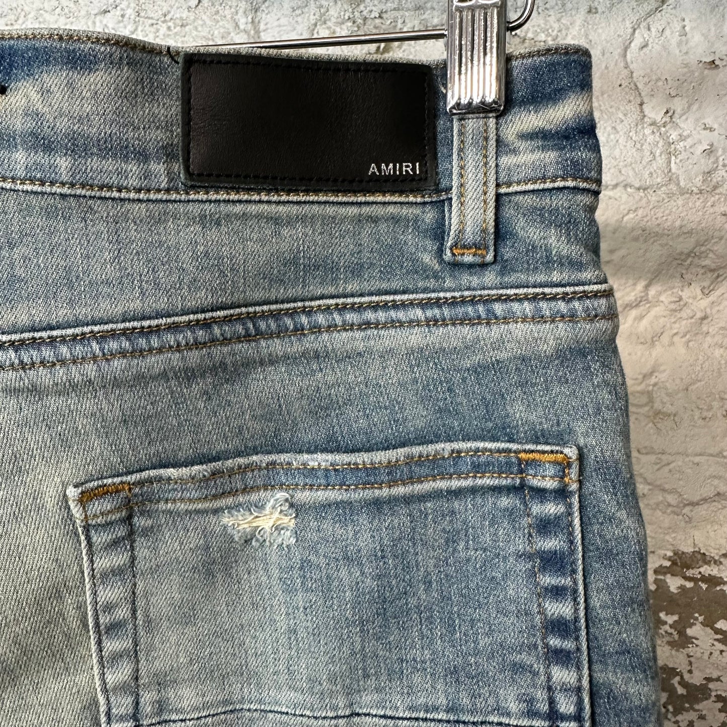 Amiri Plain Acid Blue Denim Jeans Sz 32