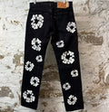Denim Tears White CW Black Denim Jeans Sz 32