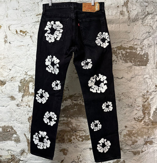 Denim Tears White CW Black Denim Jeans Sz 32