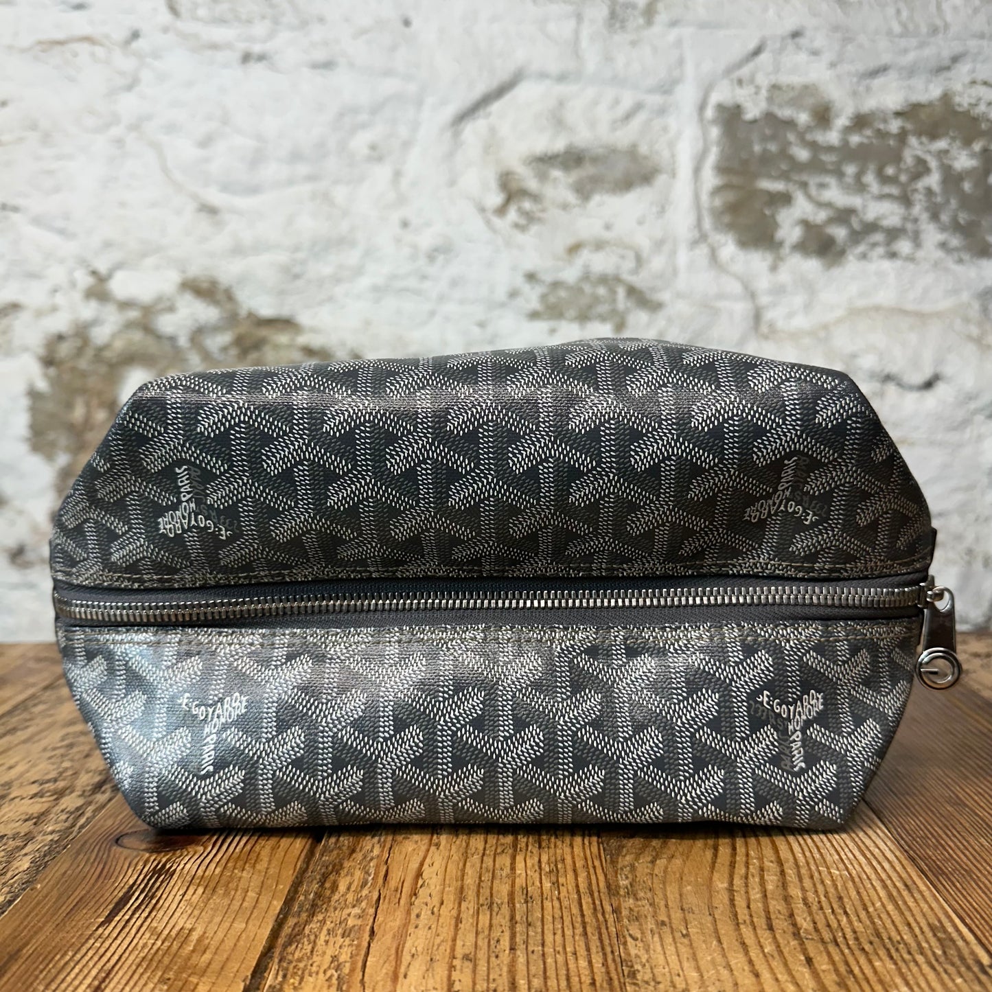 Goyard Boeing 25 Grey Monogram Toiletry Bag