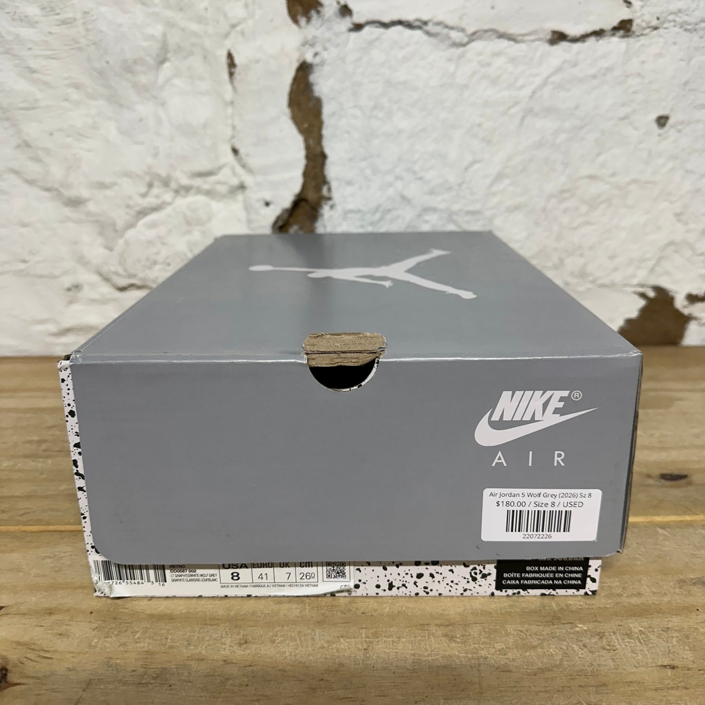 Air Jordan 5 Wolf Grey (2026) Sz 8