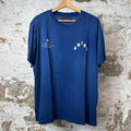 Amiri Cracked White Spell Blue T-Shirt Sz L