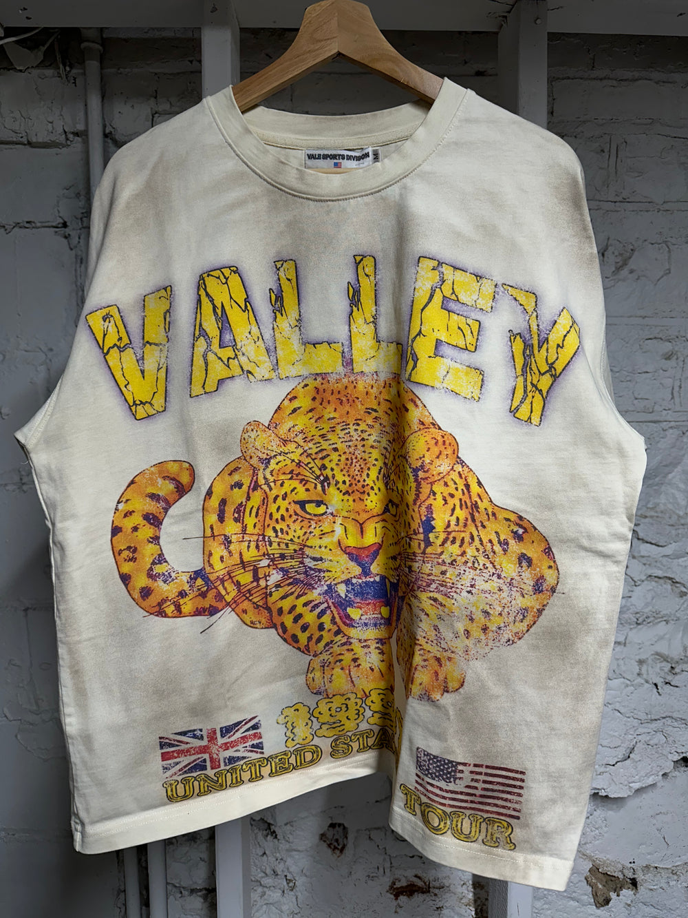 Vale Cheetah T-shirt Tan Sz M