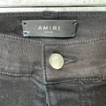 Amiri Blue Gradient Bones Black Denim Jeans Sz 38