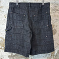 Supreme Repeat Jacquard Double Knee Denim Shorts Sz 32