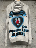 Supreme Te Amo Grey Hoodie Sz L
