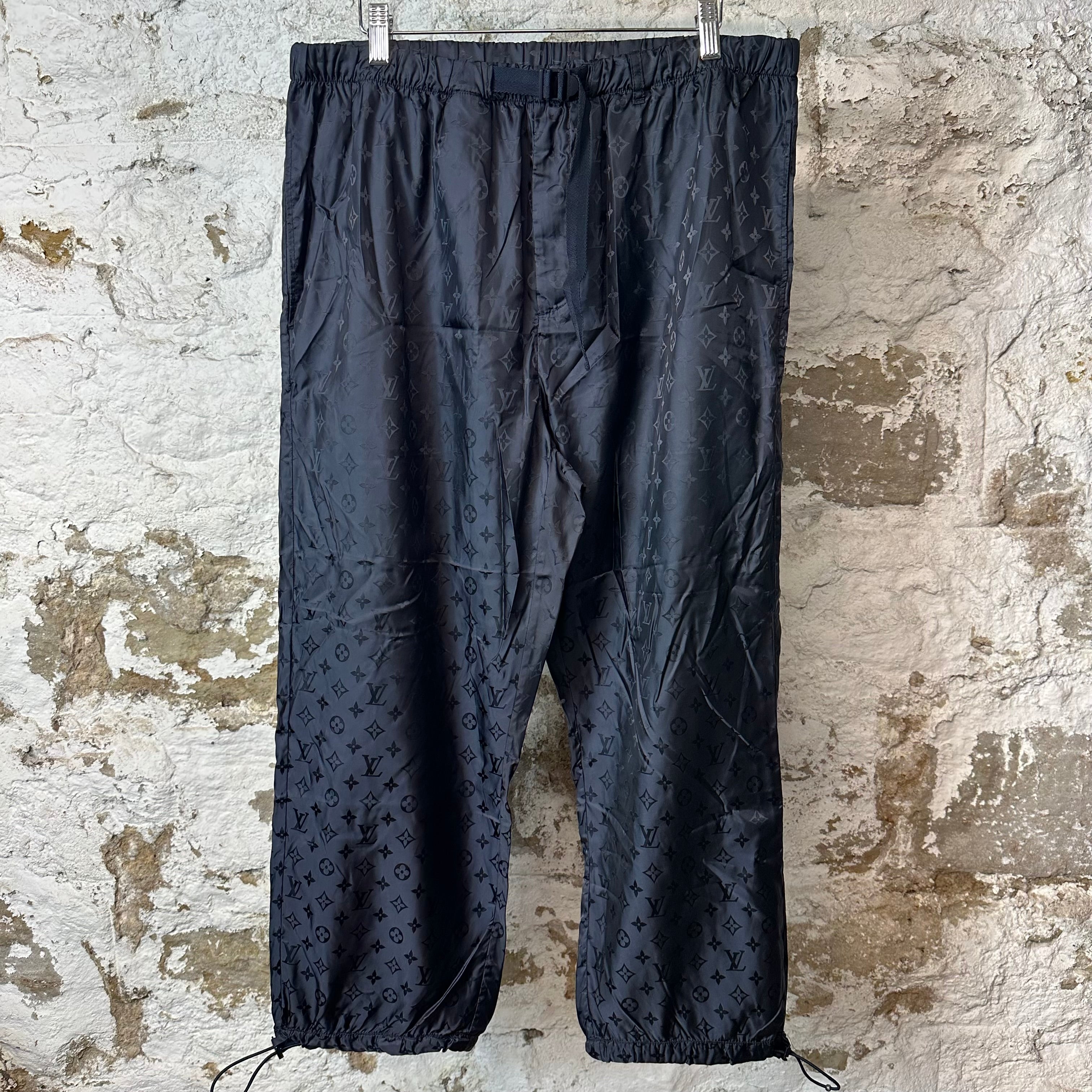 Louis Vuitton Navy Monogram Nylon Pants Sz S (46)