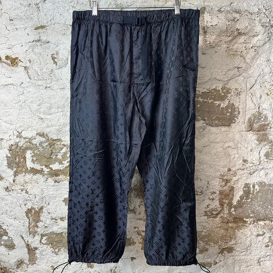 Louis Vuitton Navy Monogram Nylon Pants Sz S (46)