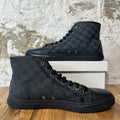 Gucci High Black Monogram Sneaker Sz 12