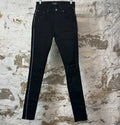 Amiri Crystal Stripe Black Denim Jeans Sz 28