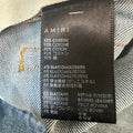 Amiri Leopard Thrasher Blue Denim Jeans Sz 31