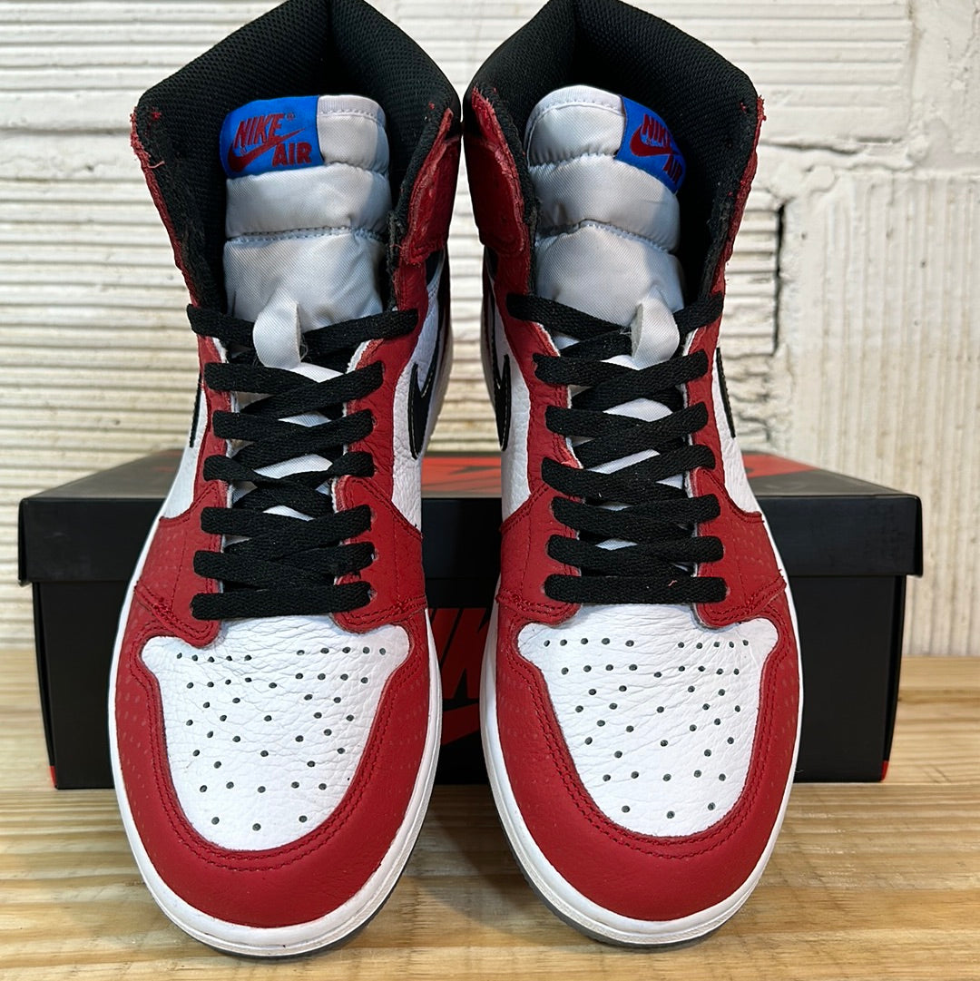 Air Jordan 1 High Spider-Man Origin Story Sz 10.5