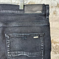Amiri MX1 Black White Woven Black Denim Jeans Sz 36