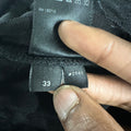 Amiri MX1 Brown Suede Black Denim Jeans Sz 33