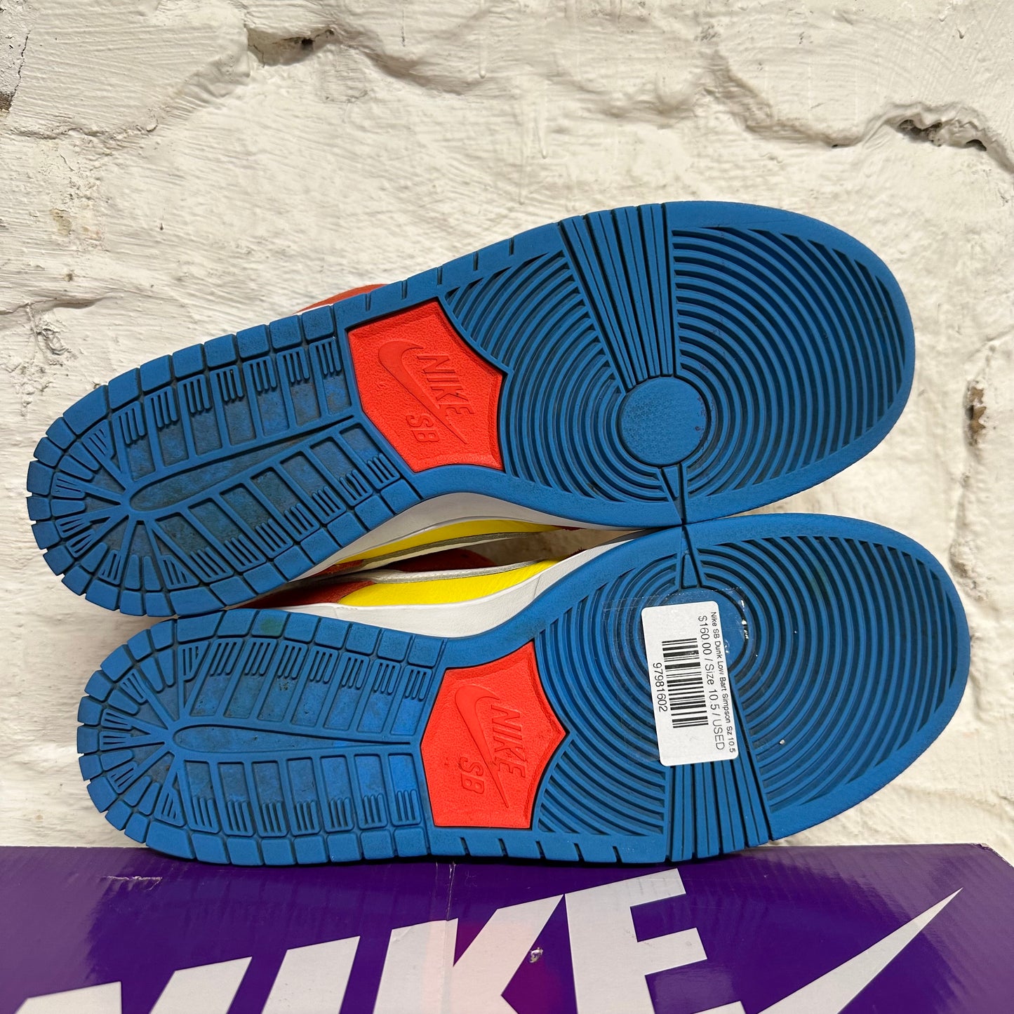Nike SB Dunk Low Bart Simpson Sz 10.5