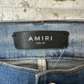 Amiri MX1 Sky Blue Cream Blue Denim Jeans Sz 29