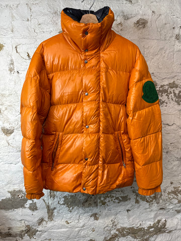 Moncler Genius Orange Puffer Jacket Sz 1