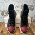 Alexander McQueen Black Red Tan Tread Boot Sz 10.5 (43.5)