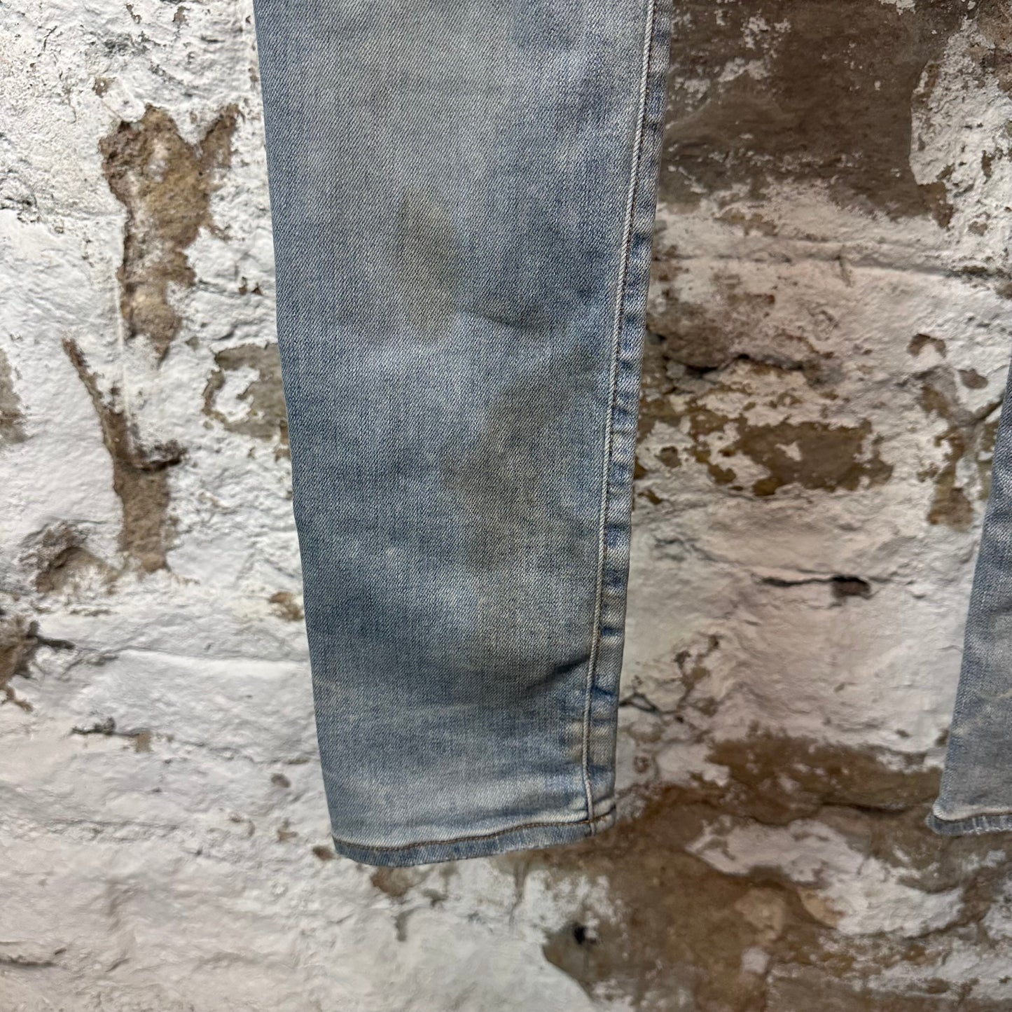 Amiri Blue Stagger Spell Blue Denim Jeans Sz 30