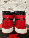 Air Jordan 1 High Patent Bred Sz 8.5