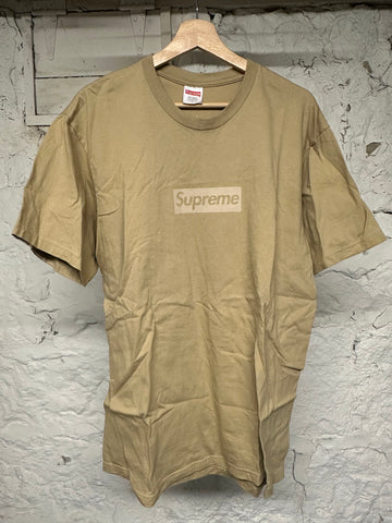 Supreme Tonal Tan Box Logo T-shirt Sz L