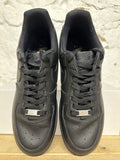 Nike Air Force 1 Low Supreme Black Sz 10