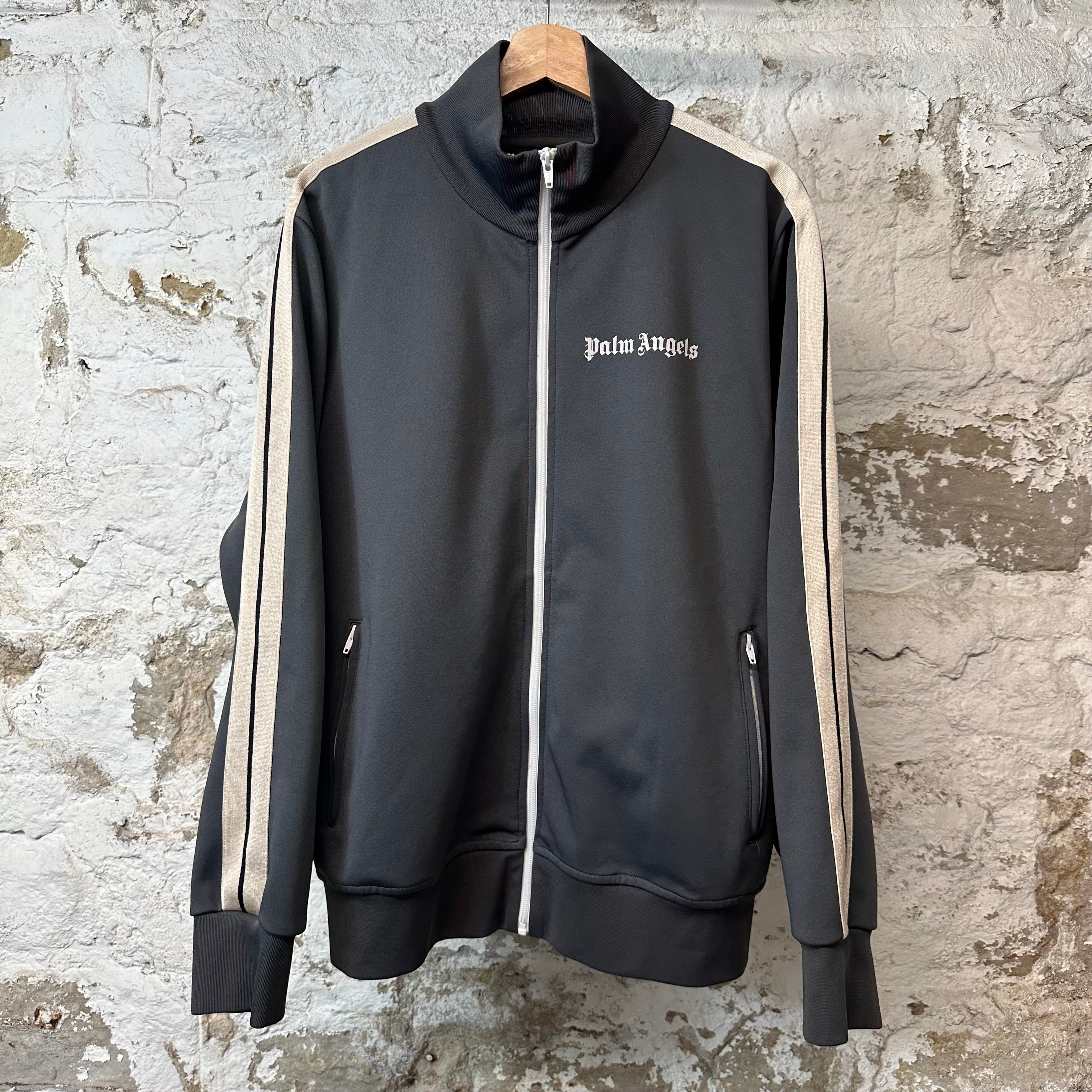 Palm Angels Grey Track Jacket Sz XXL
