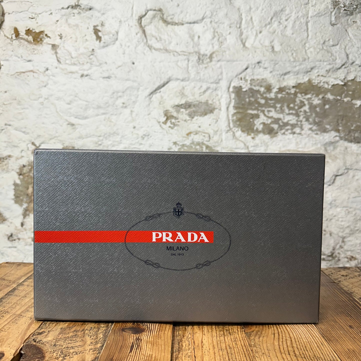 Prada Americas Cup Vintage Black Leather Sneaker Sz 9.5