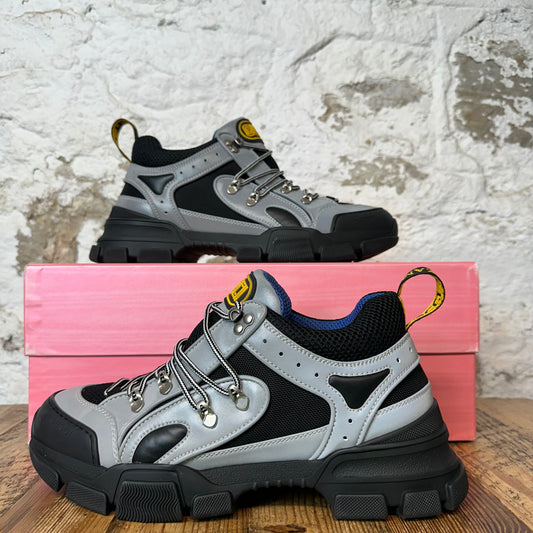 Gucci Flashtrek Grey Black Boot Sneaker Sz 9