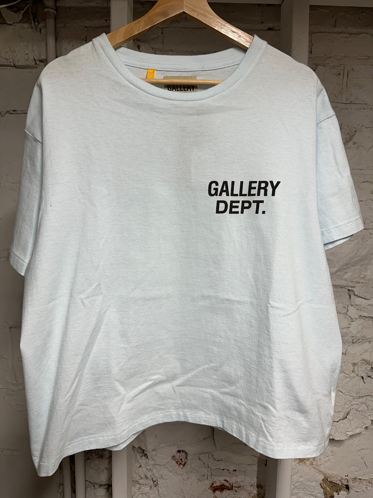 Gallery Dept Classic Logo Light Blue T-Shirt Sz M