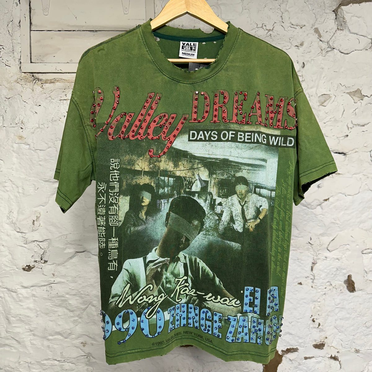 Vale Days Bling Green T-Shirt Sz M