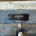 Amiri Multicolor Paisley Blue Denim Jeans Sz 31