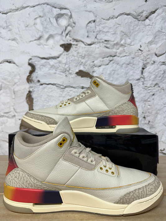 Air Jordan 3 J Balvin Sunset Sz 12