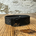 Louis Vuitton Graphite Slim Bracelet Sz 19 W/ Box