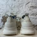 Alexander Mcqueen Blue Spell White Tread Boot Low Sz 10 (43)