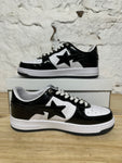 Bapesta Black White Sz 9