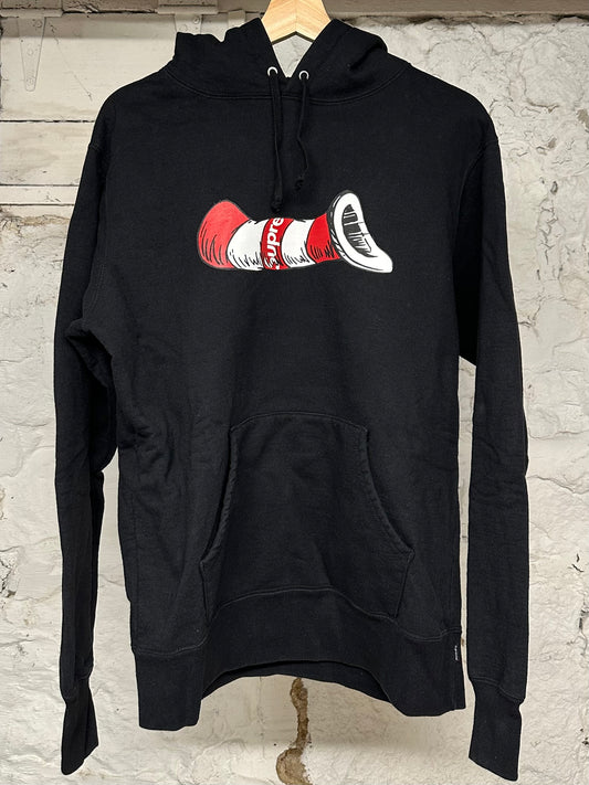 Supreme Cat in The Hat Black Hoodie Sz M