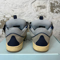 Lanvin Curb Blue Black Lace Gray Sneaker Sz 8 (41)
